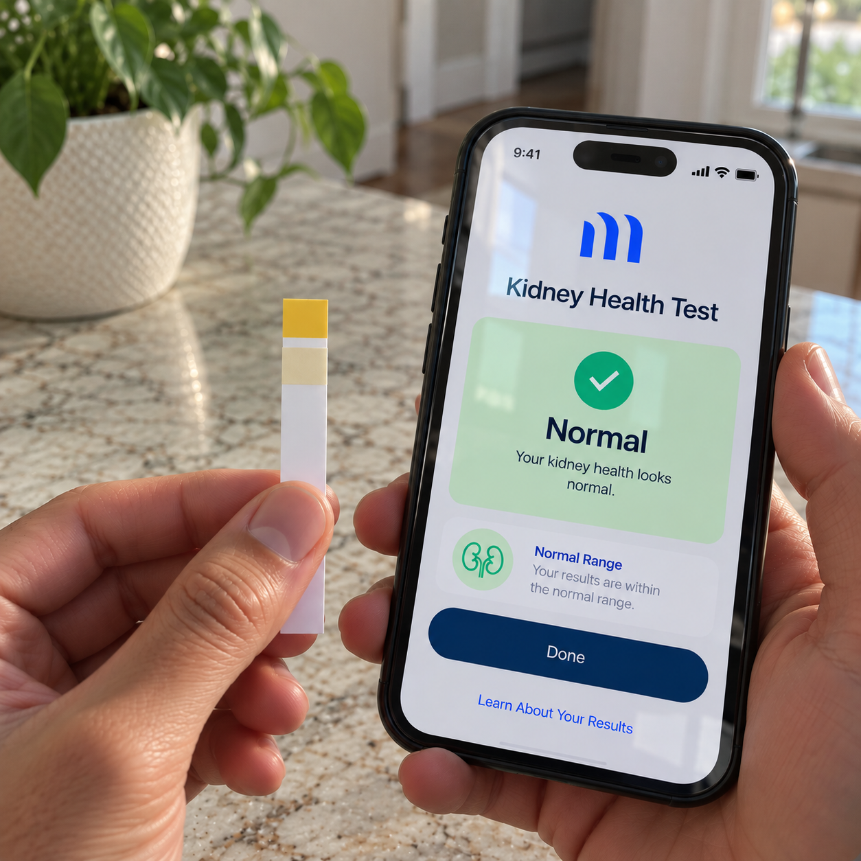 Kidney health tracking in the Modern Checkup app