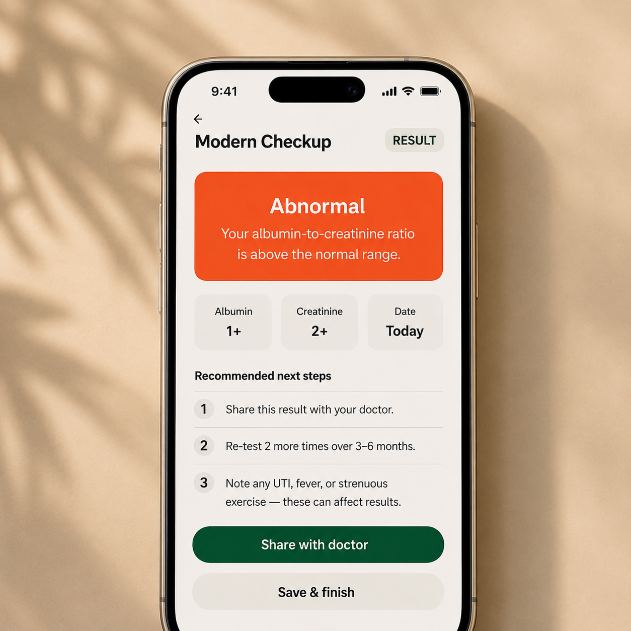 Modern Checkup™ app